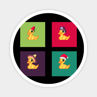 Cute Duck Pixel 02 Magnet